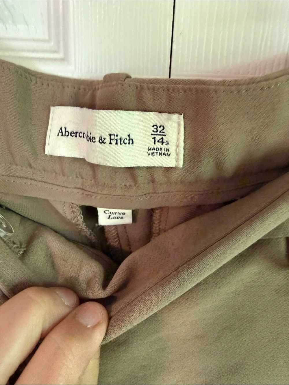 Curve Love A&F Harper Tailored Premium Crepe Trousers